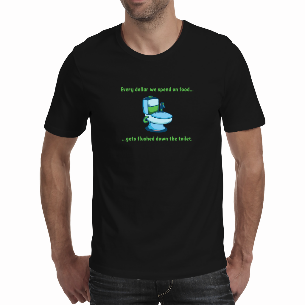 Dollars flushed - Unisex T-shirt (NovelThredds)