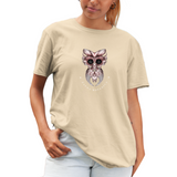 Femme' Owl - Unisex T-shirt (Fauna Botanica)