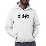 Eldos-Mens white hoodie