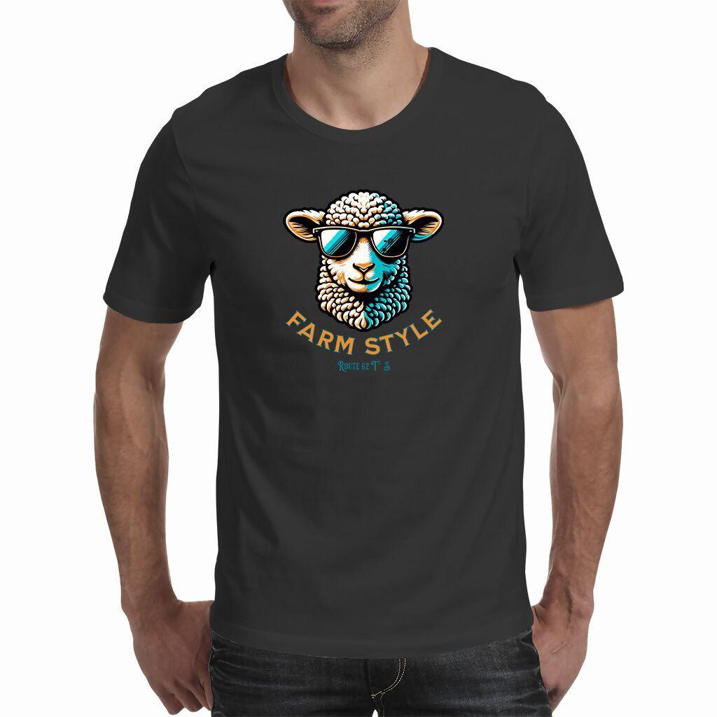 Farm Style Sheep - Men's T Shirt (Route 62 T'S)