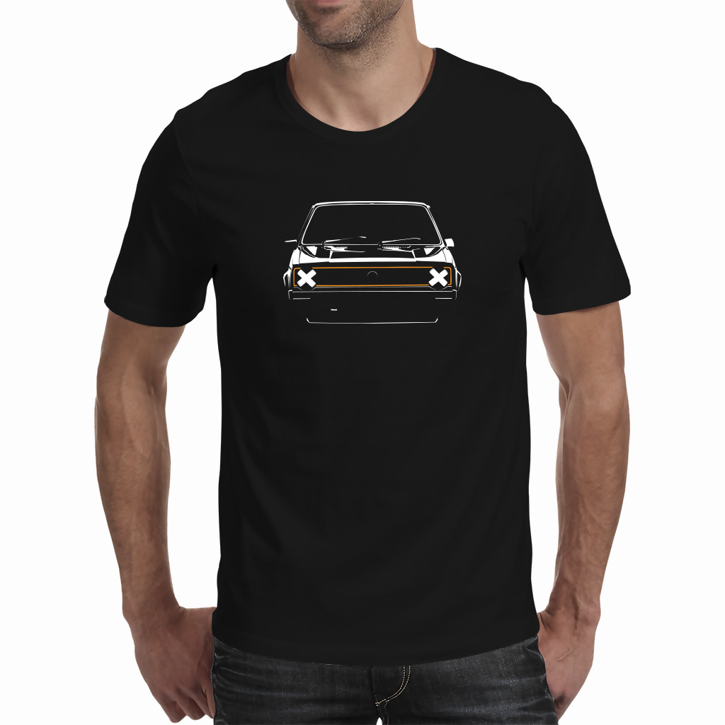 Golf GTi Mk1 Front Silhouette - Men's T-shirt (GOOSE It)