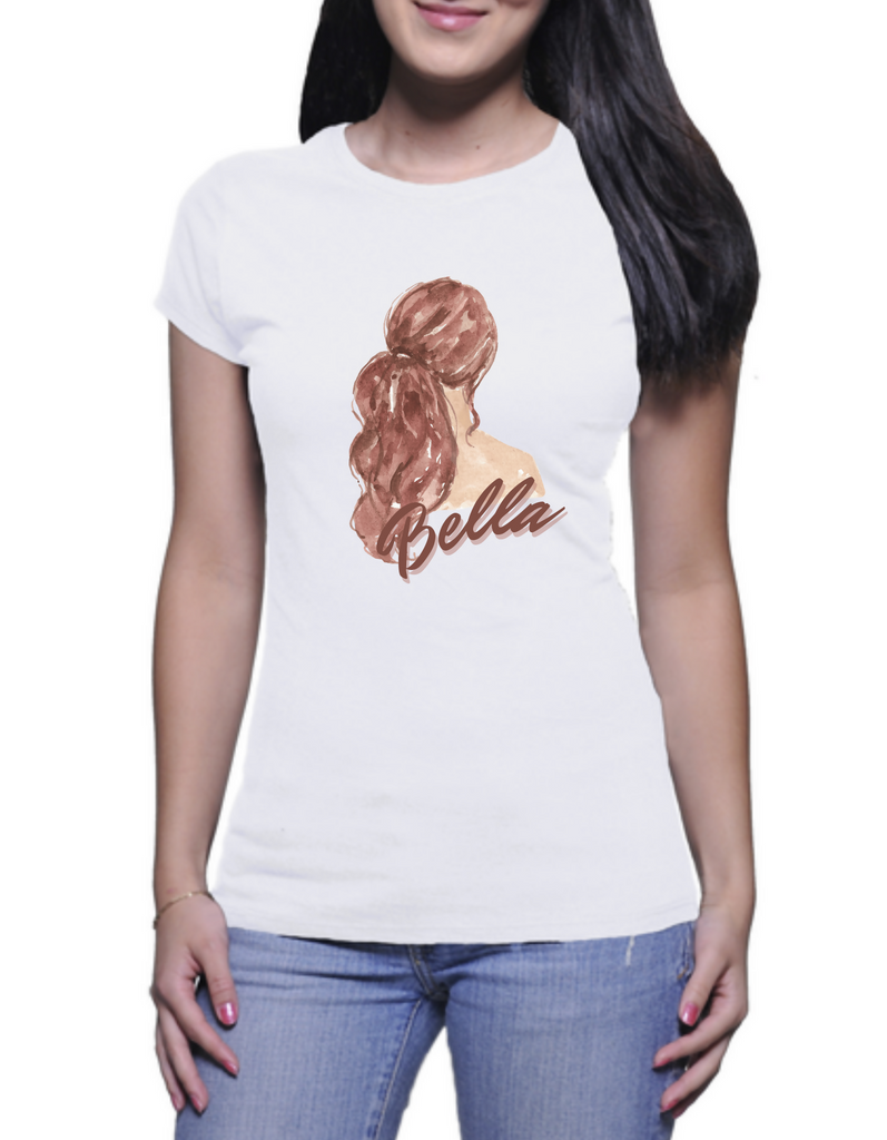Bella - White Ladies T-shirt (CAE Style)
