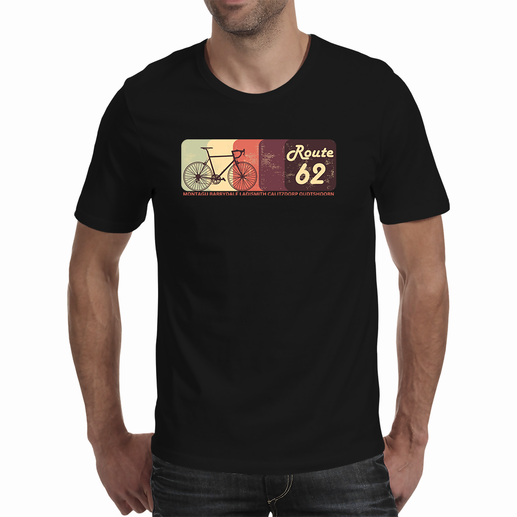 Retro R 62 Cycle - Men's T - Shirt ( Route 62 T'S )
