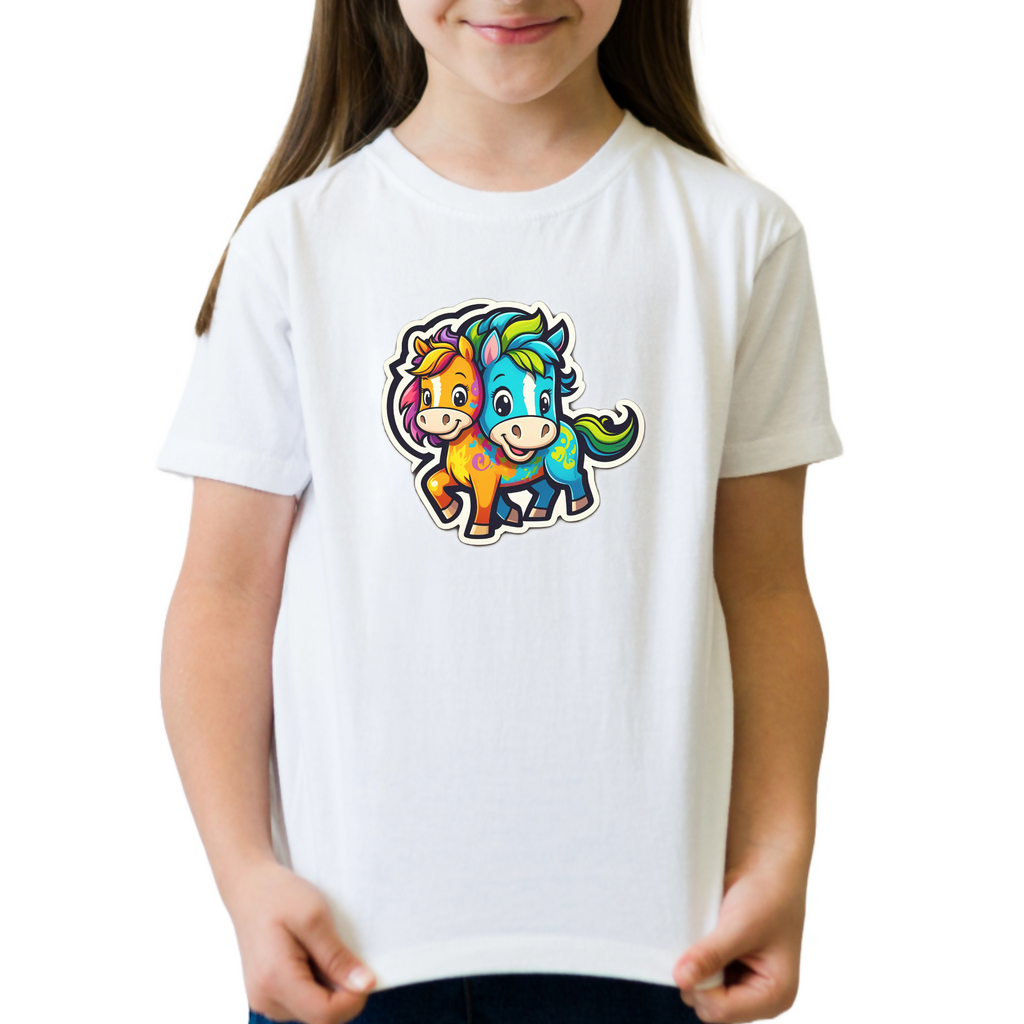 Pony Pals 21 -- Kids T-Shirt (ArtzyAi)