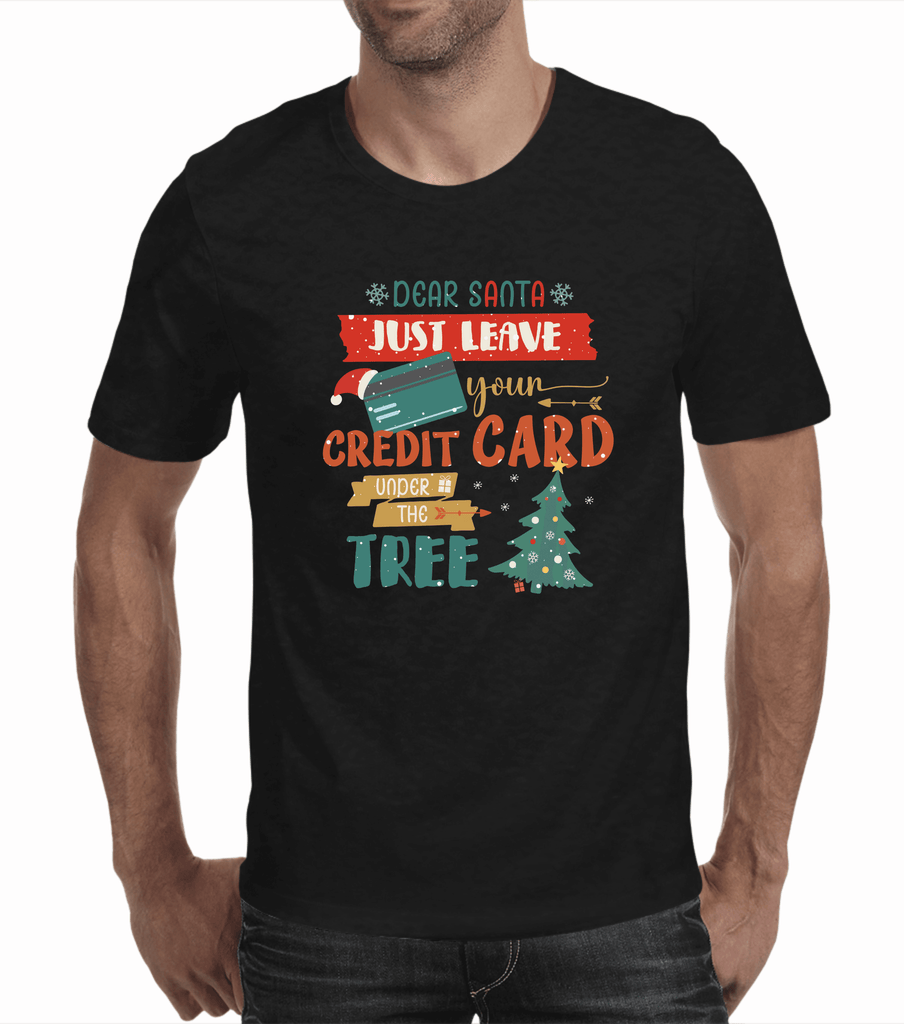 Funny Christmas Tshirts | Santa's Credit Card (Men)