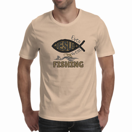 Even Jesus went fishing - Men's T-shirt (Cici.N)