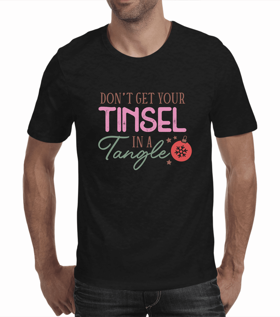 Funny Christmas Tshirts | Tinsel Tangle (Men)