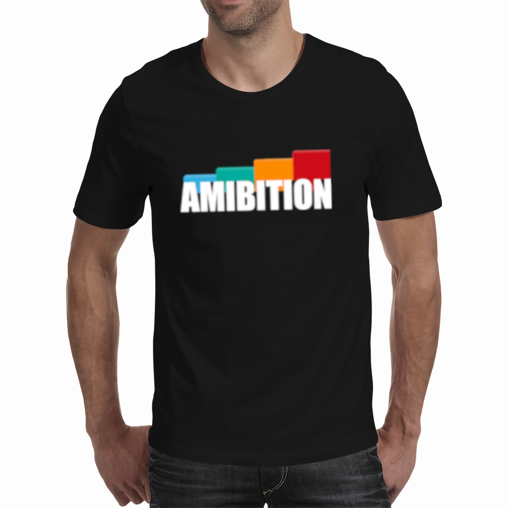 AMBITION-Mens Black T-shirt (Moretega)