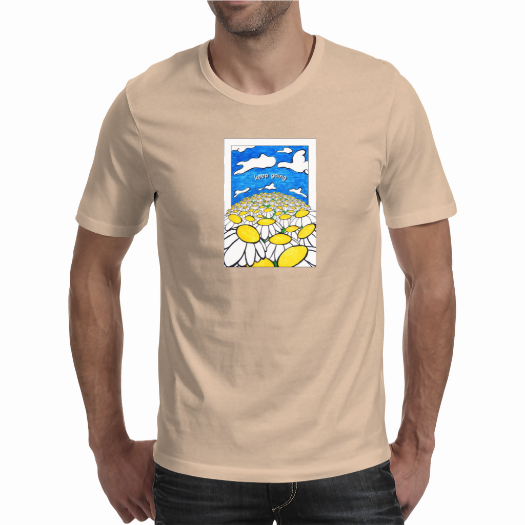 Keep going (Daisies) - Unisex T-shirt (NovelThredds)