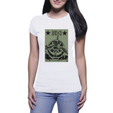 DC-3 Dakota Army Green - Ladies Cotton T-Shirt 1 (Gerald SmithArt)
