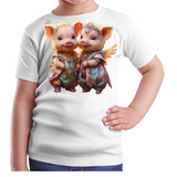 Piggy-10  Kids T-Shirt (ArtzyAi) (10)