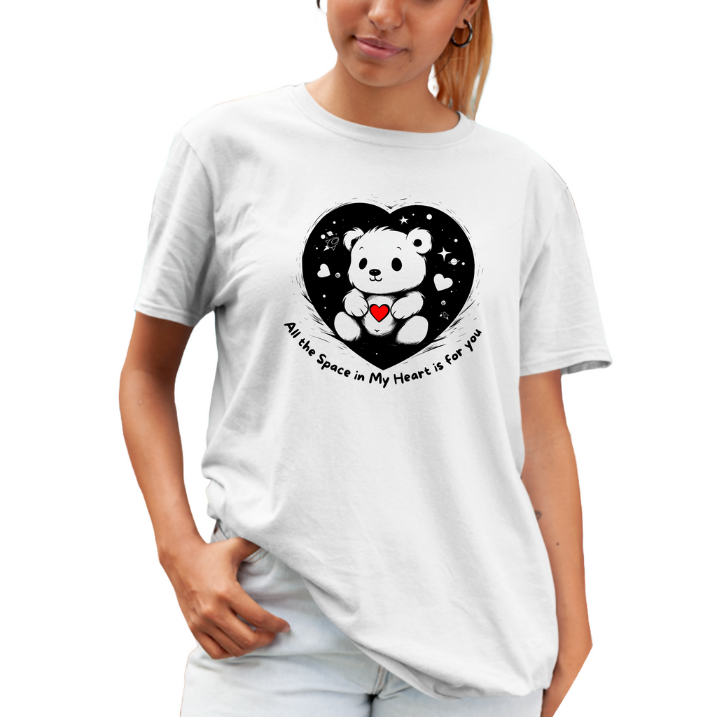 All the Space in My Heart is for You Teddy - Unisex T-shirt (Geoadesic) F&B