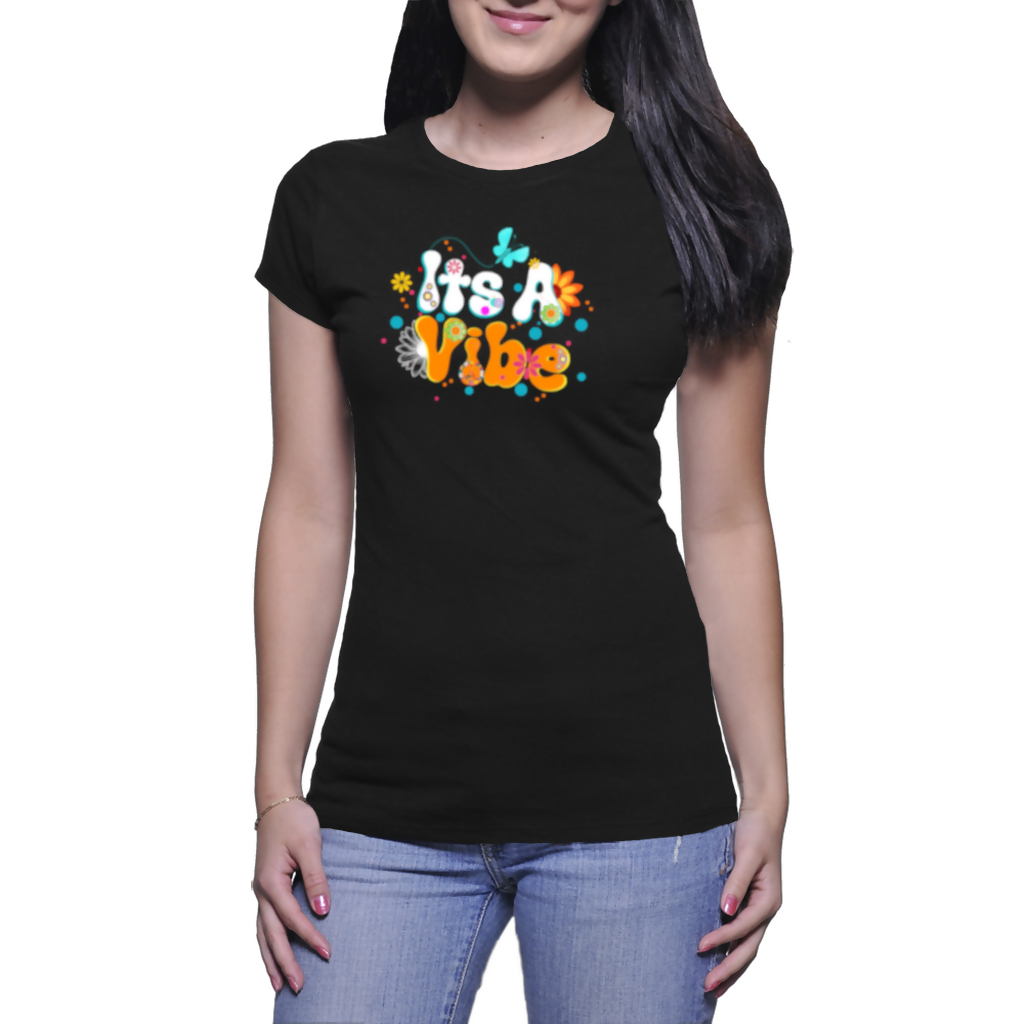 VIBE-Ladies Black t-shirt (Moretega)