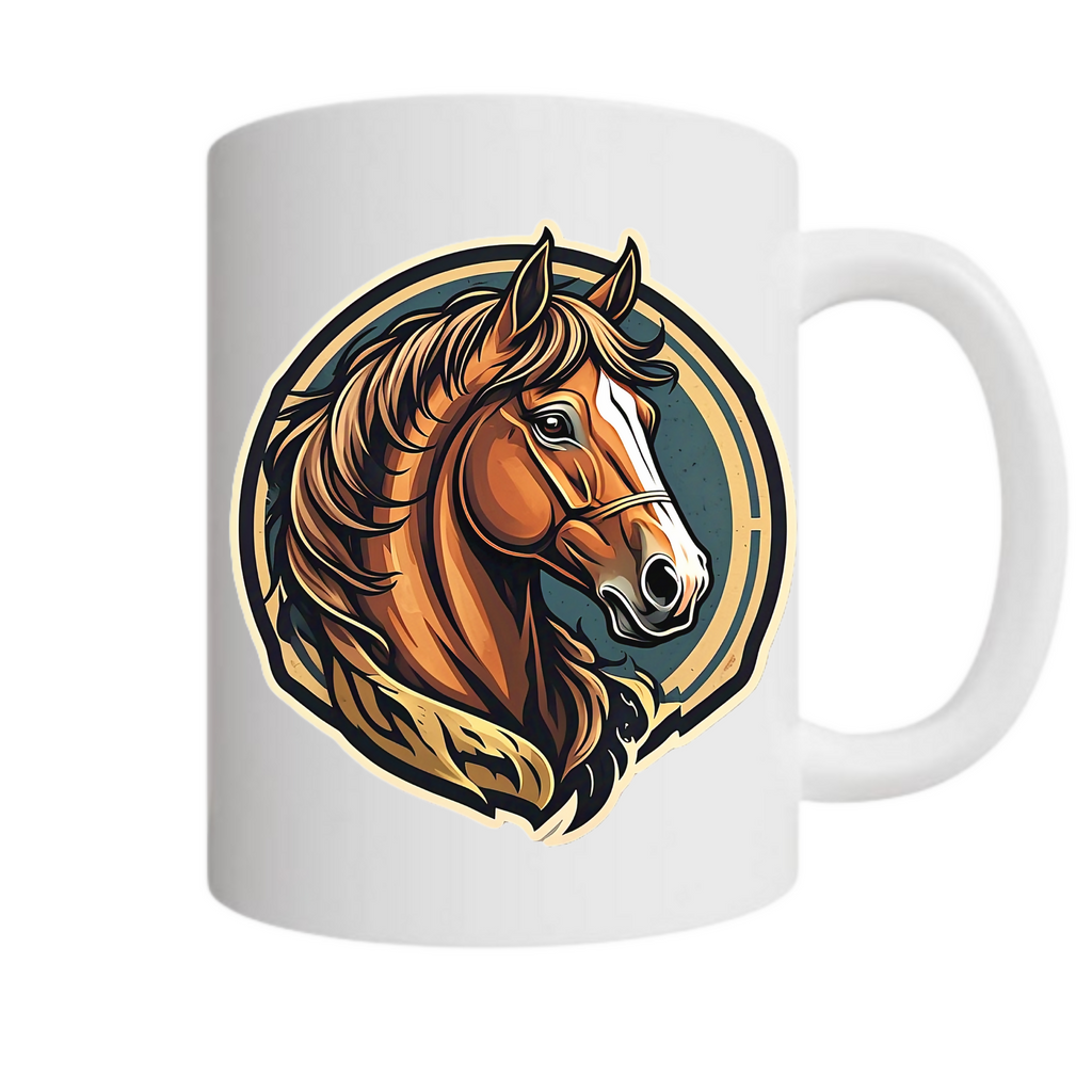 Gallop of Dreams 30 - Ceramic Mug (ArtzyAi)