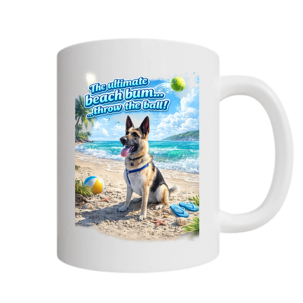 Beach Bum-Right or Left Handed Mug (PODPOP)