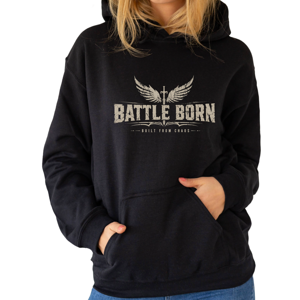 Battle Born Built from chaos - Unisex Hoodie - (MidNiteFB)
