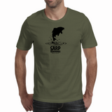 Jumping Carp Black - Men's Tee (Carp Adventures SA)