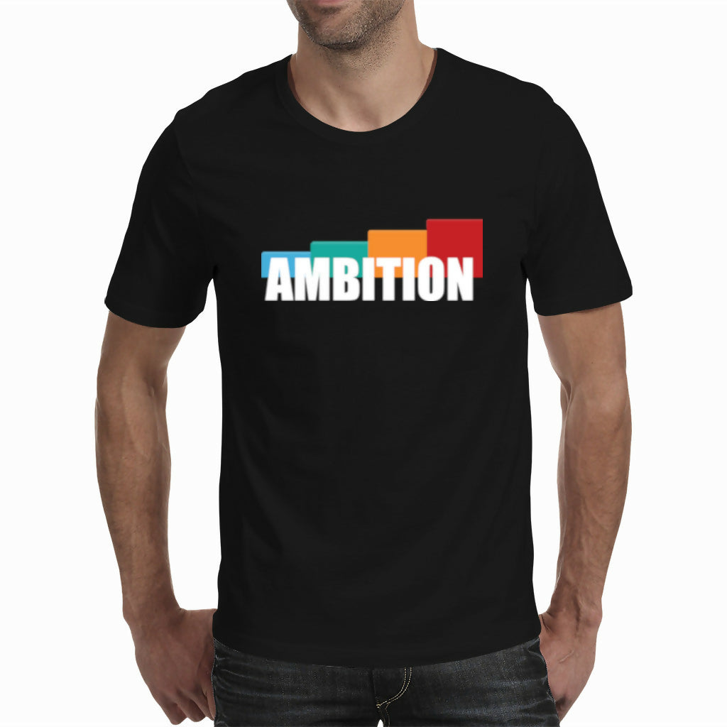 AMBITION-Mens Black T-shirt (Moretega)