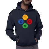 KING BUTTONS - Men's Hoodie (KABELOSCOPE)