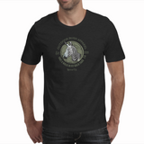 Zebra Outdoor-charcoal Melange Mens T Shirt