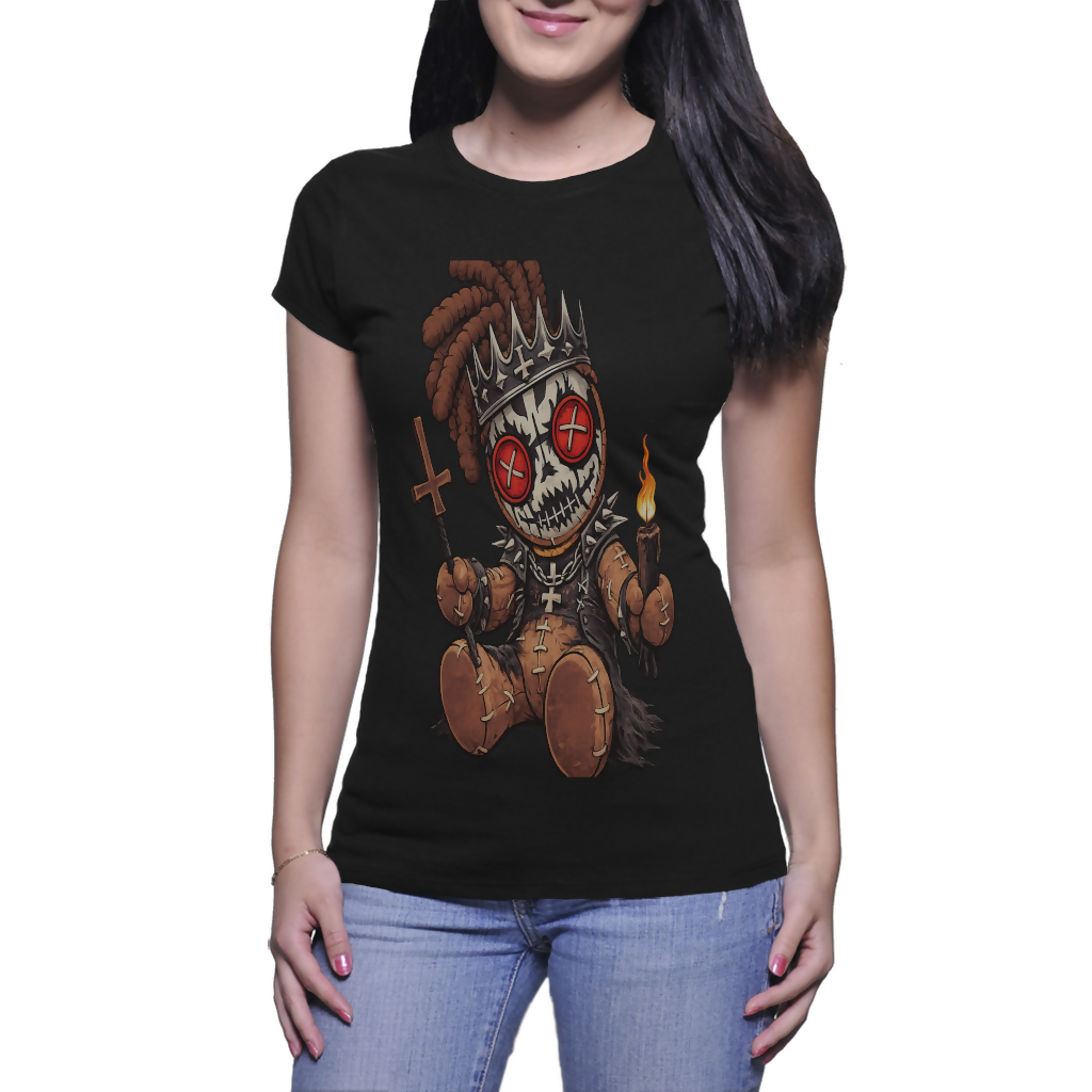 Voodoo King -Women's Black shirt (Riotwear SA)