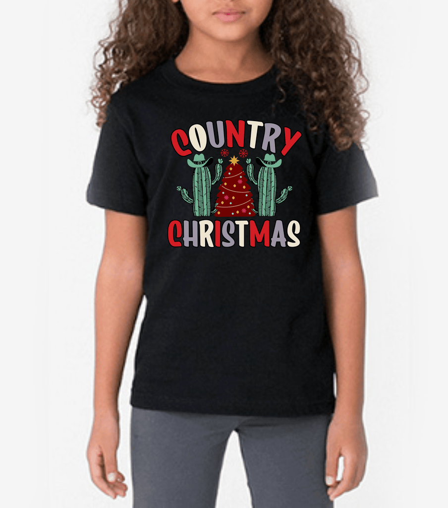 Funny Christmas Tshirts | Country Christmas (Kids)