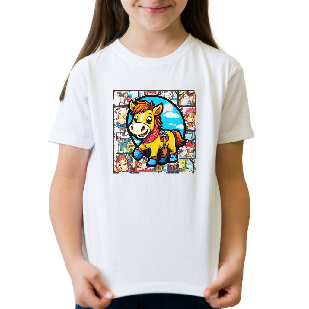 Pony Pals 24 -- Kids T-Shirt (ArtzyAi)