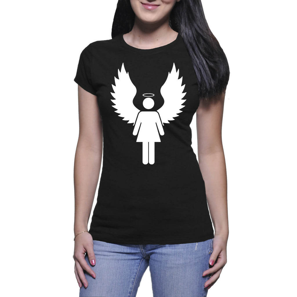 ANGEL - Ladies Crew Neck T-shirts (KABELOSCOPE)