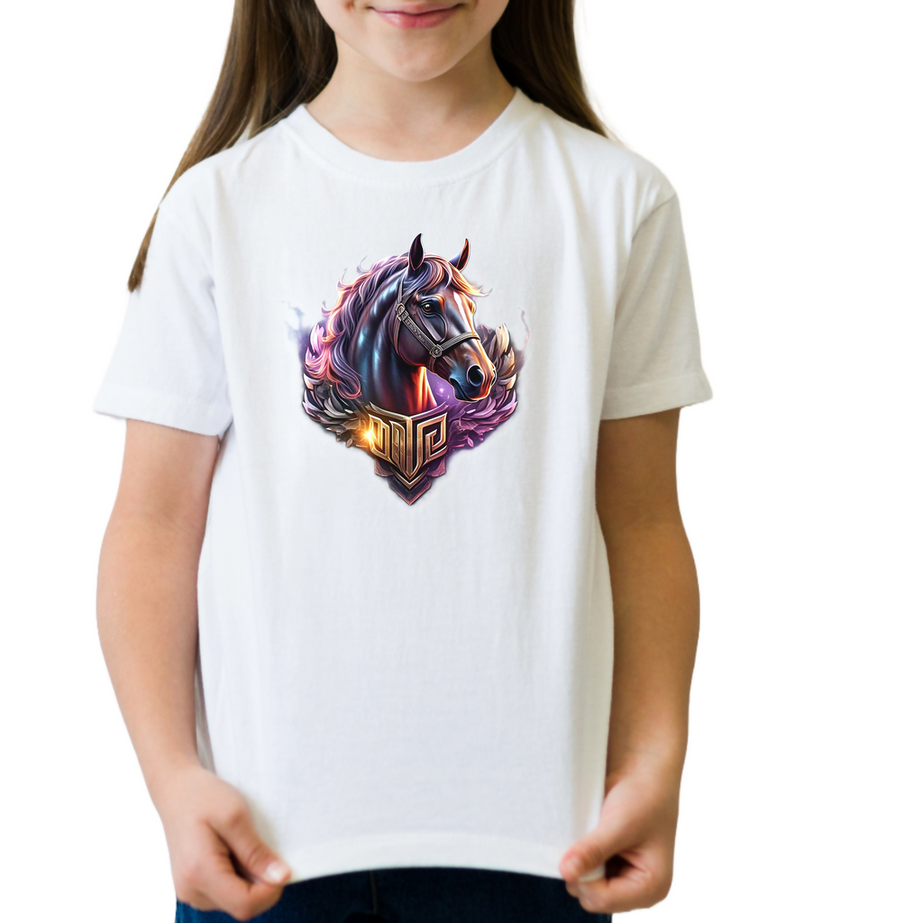Horse Tales 18-- Kids T-Shirt (ArtzyAi)