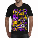 Purple an Orange skateboard-Men T-shirt-Jerore Co