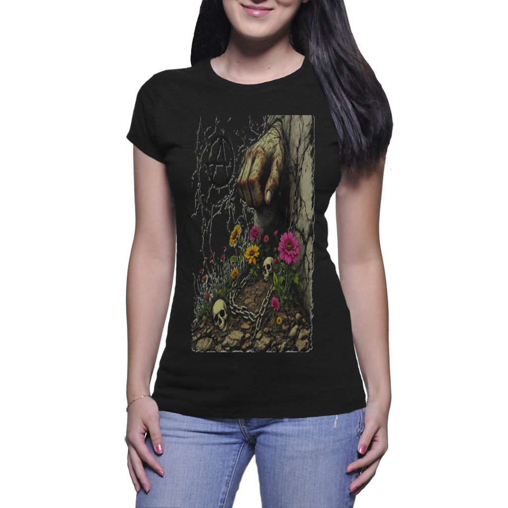 Reaching for Hope - Ladies Crew Neck T-shirts (Riotwear SA)