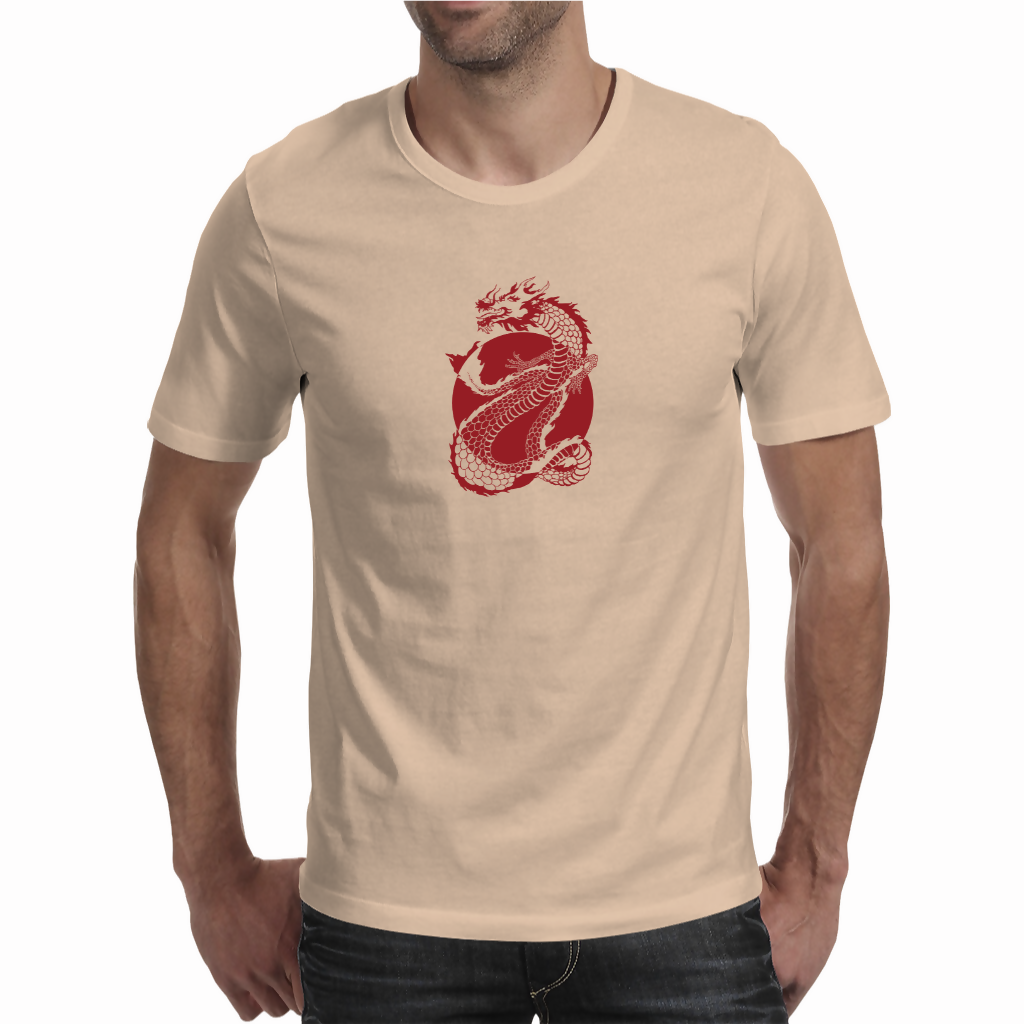 Illustrated dragon (Red) - Unisex T-shirt (NovelThredds)