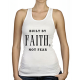 Built by Faith not Fear - Ladies Racerback Tank (Rooted in Purpose)