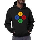 KING BUTTONS - Men's Hoodie (KABELOSCOPE)