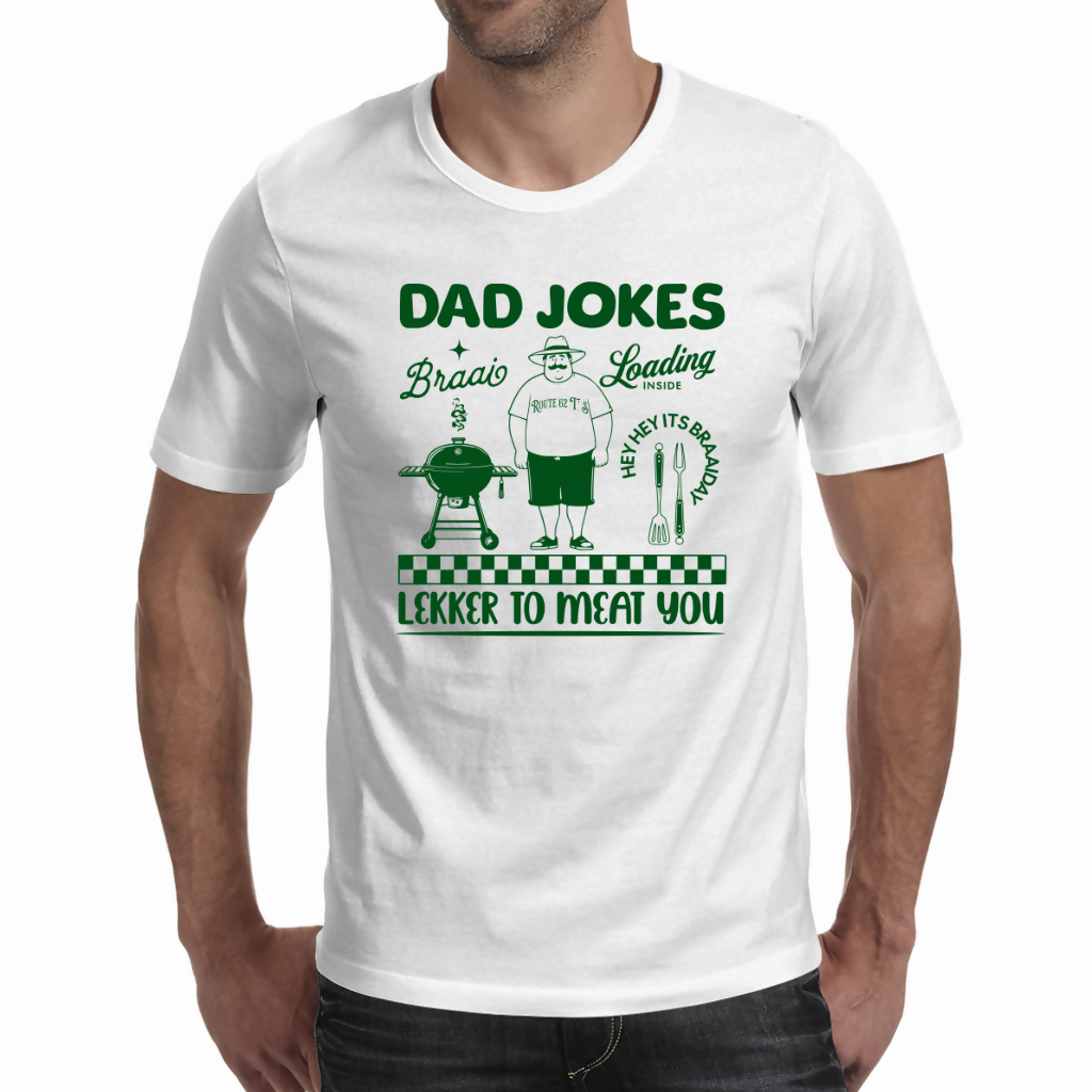 Dad Jokes /Braai-Men's T- Shirt(Route 62 T'S)