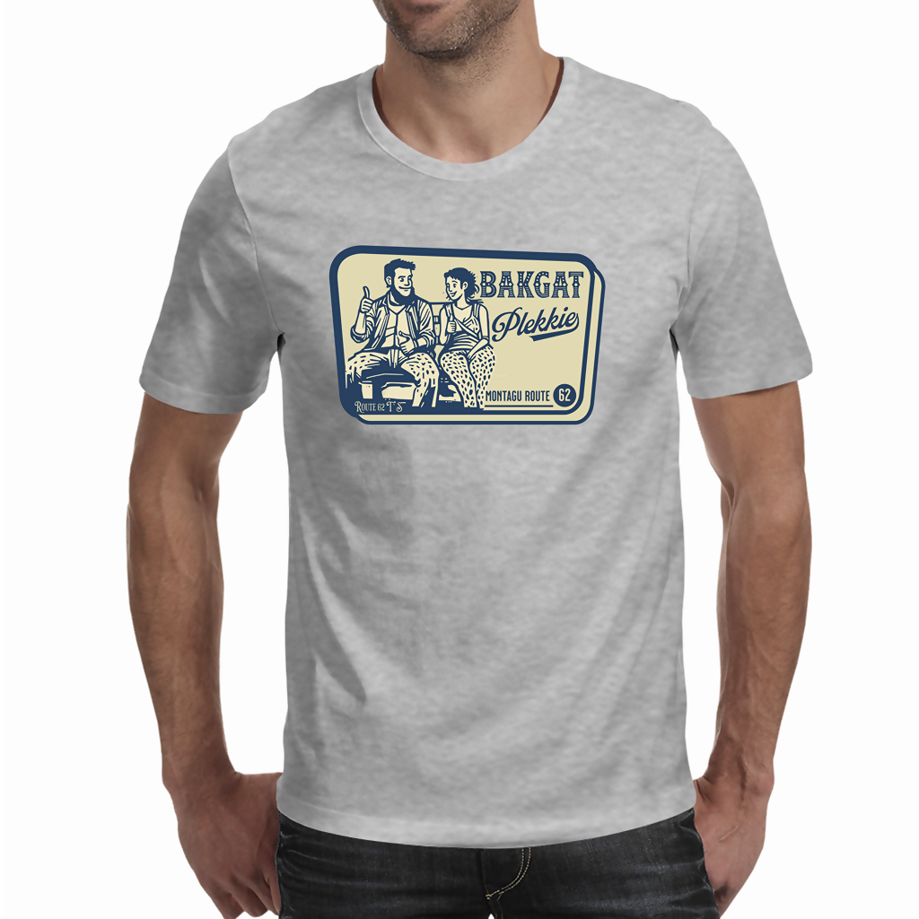Bakgat Plekkie/Front - Men's T - Shirt ( Route 62 T'S )