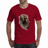 Elephant fading into dust-Men's T-Shirts Front (PodPop)