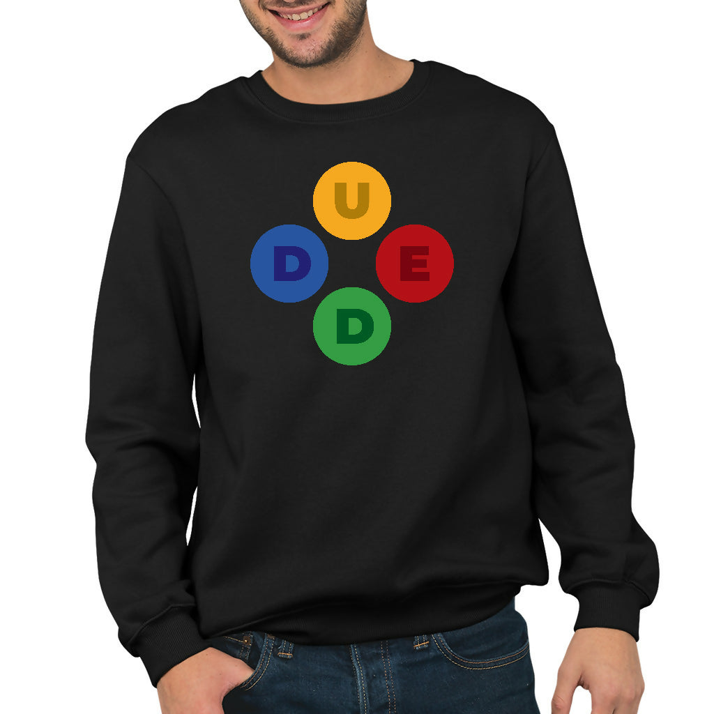 DUDE BUTTONS - Men's Sweatshirt (KABELOSCOPE)