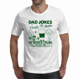 Dad Jokes/Lawn Mower-Men's T- Shirt(Route 62 T'S)