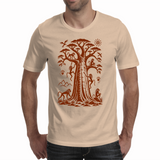 Monkeys in African Baobab - Men's T-shirt (23 AC)