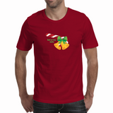 Red Mens on White