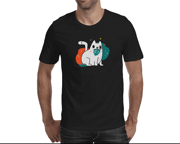 Feline Green Delight (Men's T-shirt)