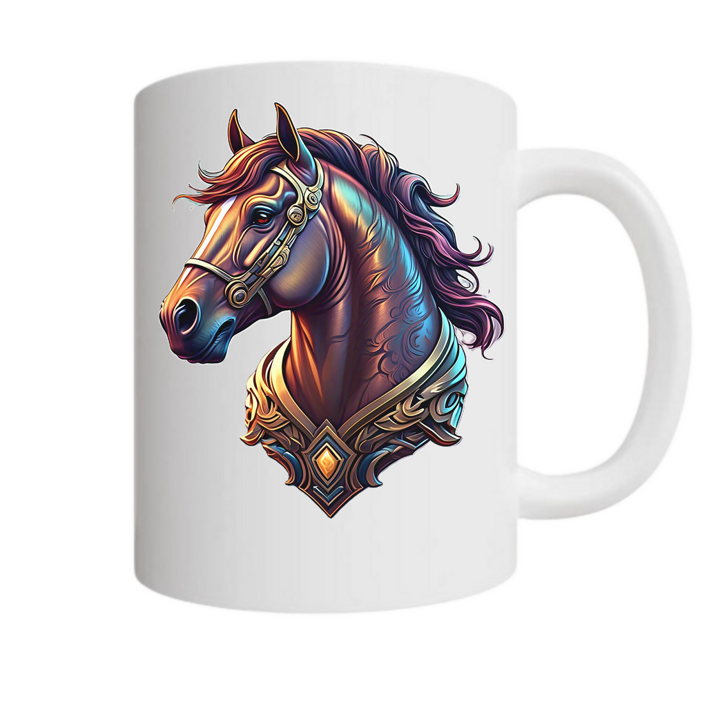 Hoofprint Harmony 32 - Ceramic Mug (ArtzyAi)