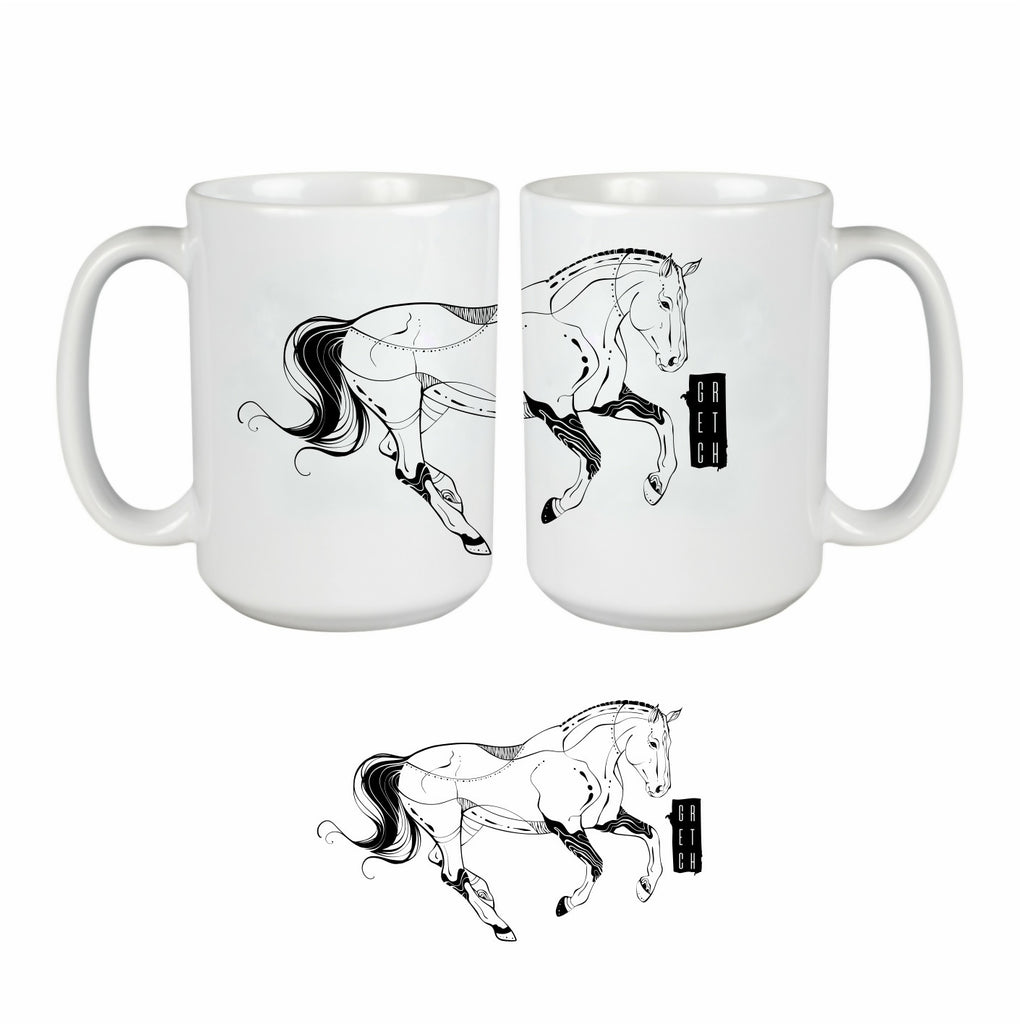 Warmblood Horse Mug - 15oz Mug (GRETCH)