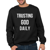Trusting God daily - Unisex Sweatshirt (Rooted in Purpose)