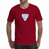 Red Mens on White