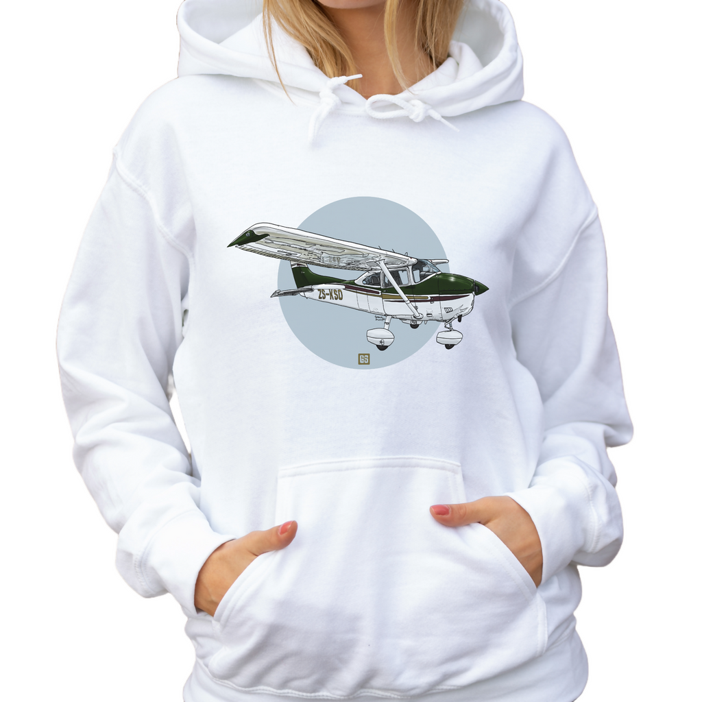 Cessna 182 Slylane ZS-KSO - Unisex Hoodie 1 (GeraldSmithArt)