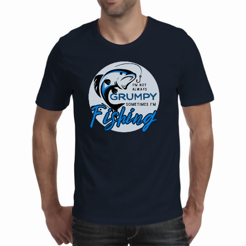 Grumpy fishing - Men's T-shirt (Cici.N)