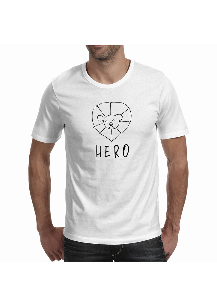 Tau the lion -Men’s white shirts (The Hero shop)