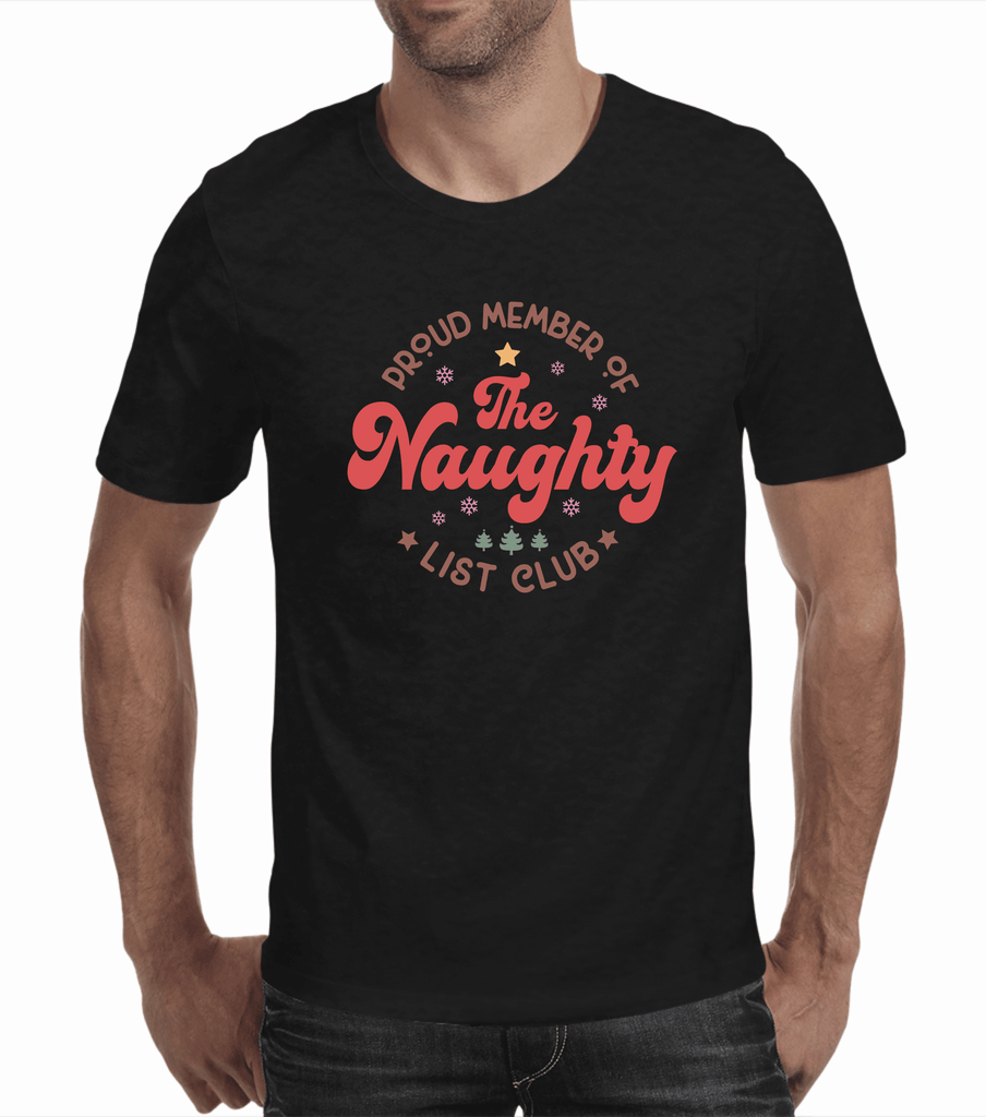 Naughty Christmas Tshirts | Proud Naughty Member (Men)
